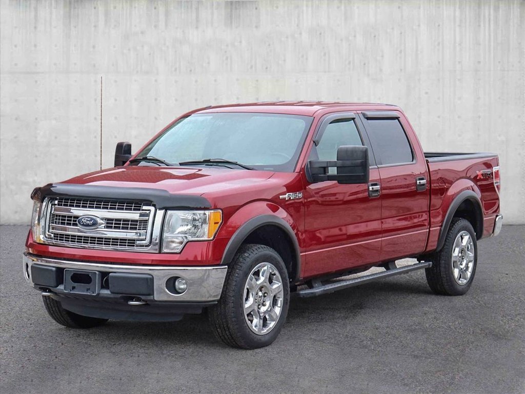 Ford F-150 SuperCrew 4-door truck red