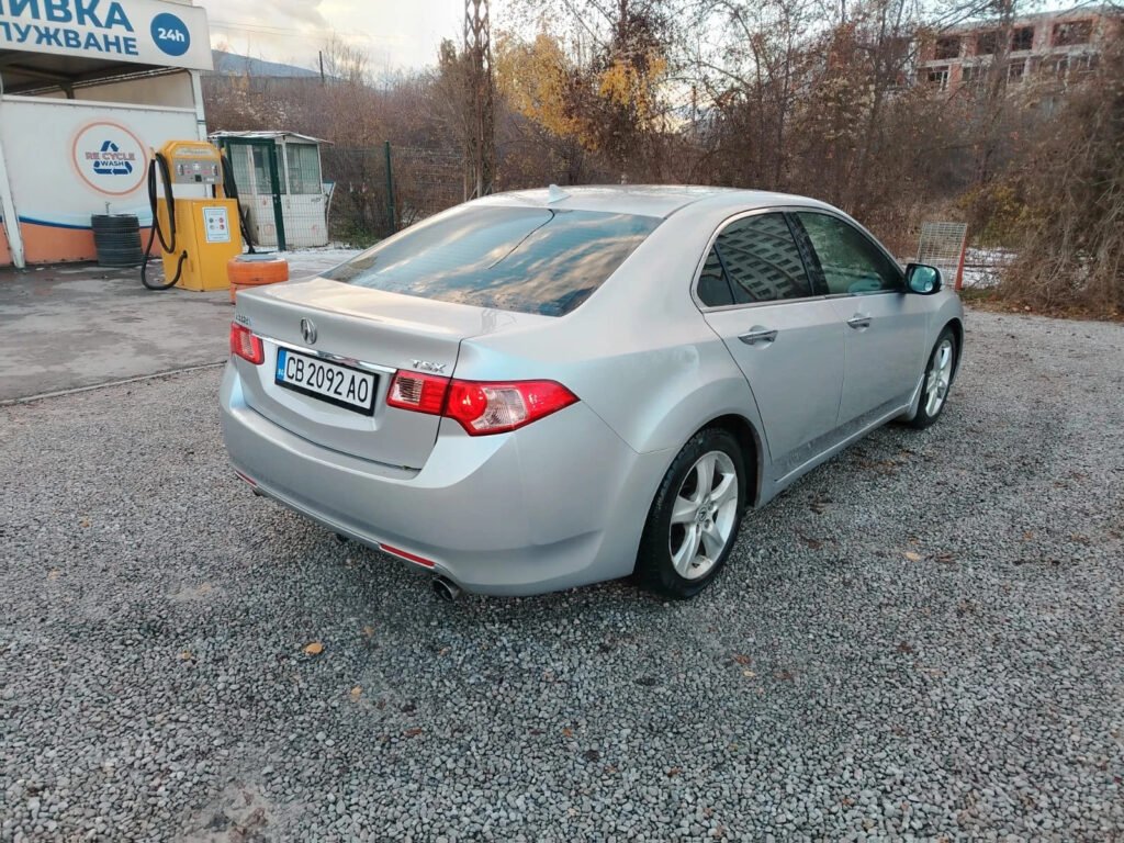 Acura TSX 4-door sedan silver